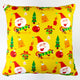 Artisan Pillows 17-inch Christmas Happy Xmas Santa And Ornaments Throw Pillow