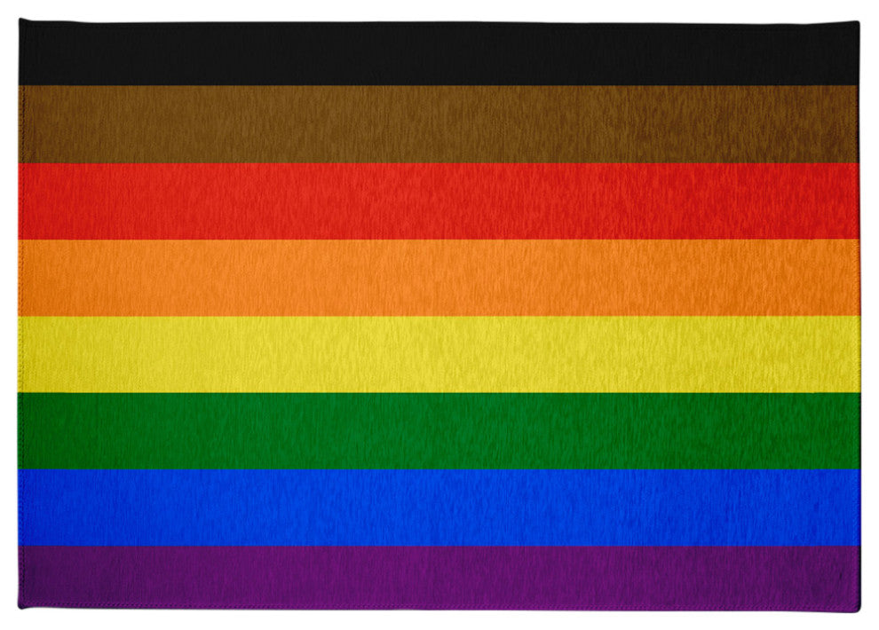 Inclusive Pride Chenille Rug, Inclusive Pride, 5'x7'