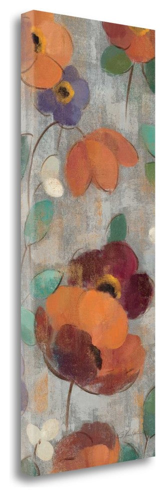 "Urban Floral Panel II" By Silvia Vassileva, Giclee Print on Gallery Wrap Canvas