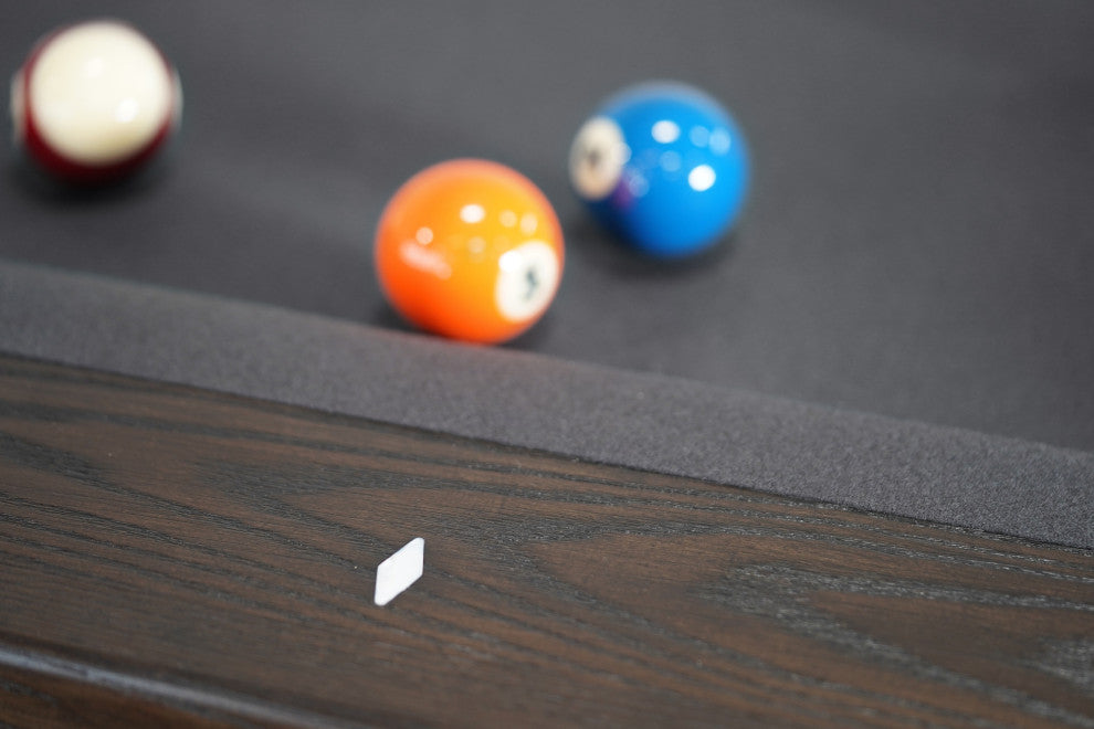 Kai 8' Slate Pool Table, Waxed Brown