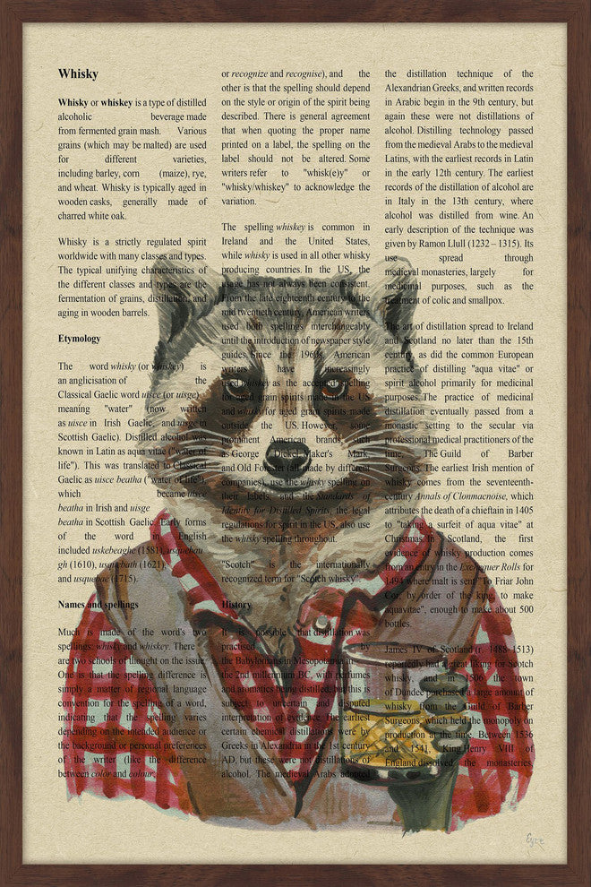 "Scotch Whisky History" Framed Painting Print, 24"x36"