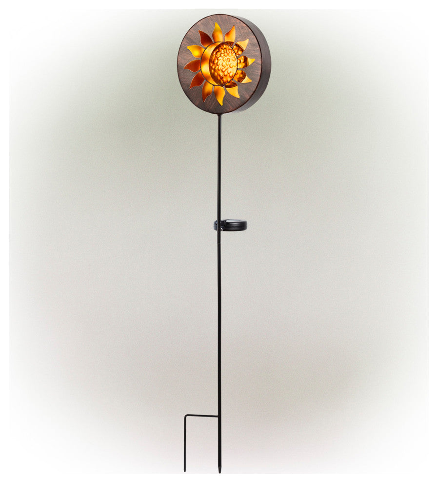 Solar Sun Garden Stake With Led Lights