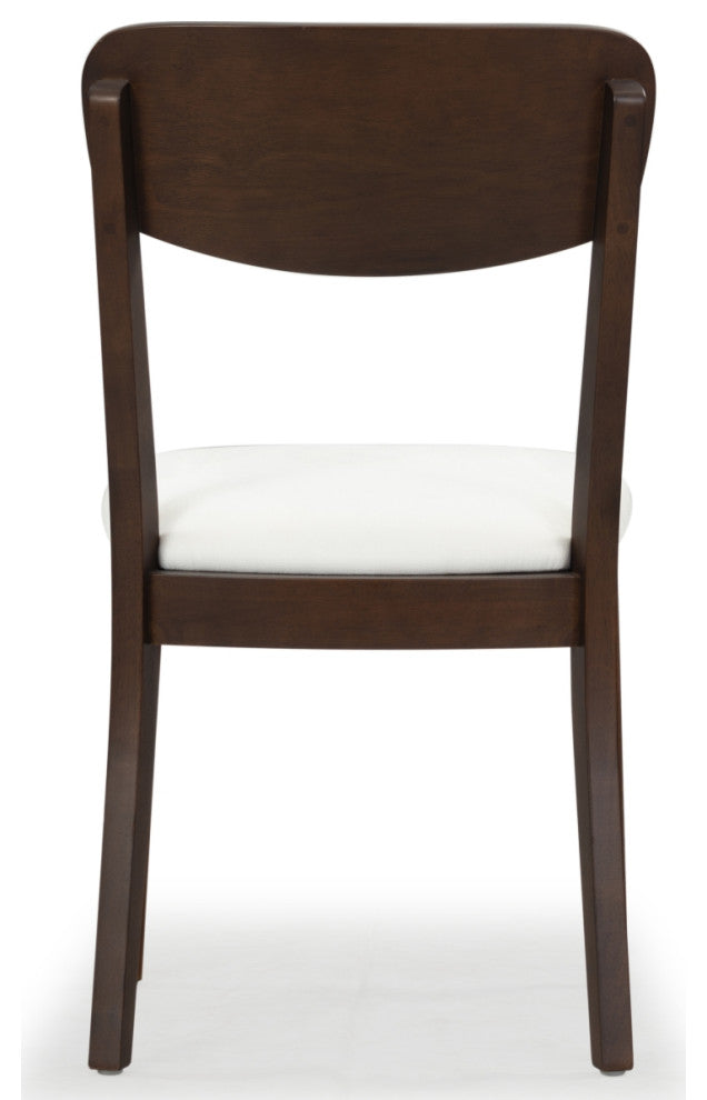 Safavieh Couture Portman Wood Dining Chair, Walnut/White