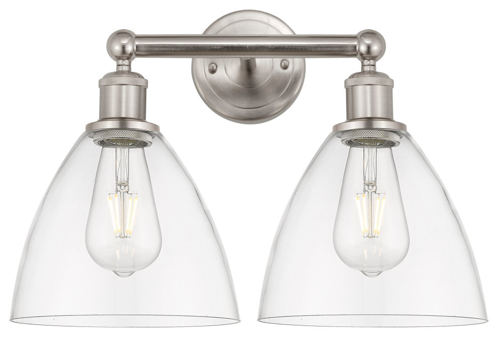 Innovations 616-2W-SN-GBD-752 2 Light Bath Vanity Light, Brushed Satin Nickel