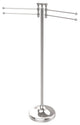 Towel Stand with 4 Pivoting Swing Arms, Polished Chrome