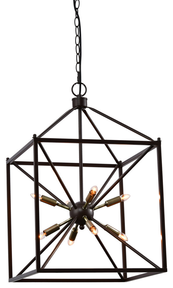 Lazzur Touques 8 Light 16" Matte Oil Rubbed Bronze Pendant