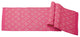Artisan Hand Loomed Cotton Table Runner, Pink Ginkgo, 18"x96"