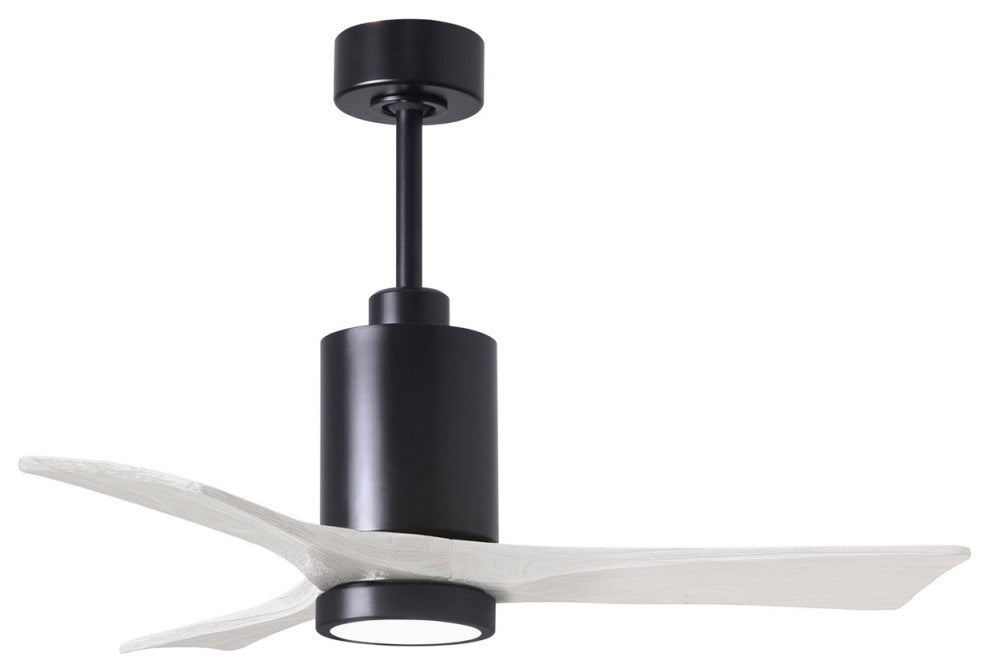 Matthews Fan, Patricia-3 Ceiling Fan, Matte Black, 42", Matte White
