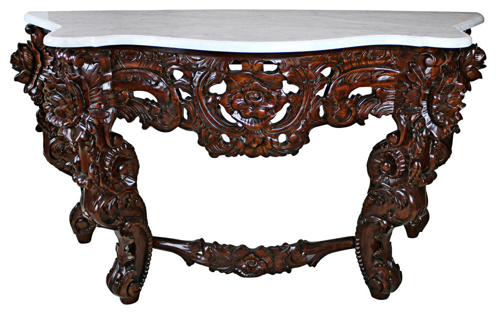 Hapsburg Console Table With Marble Top