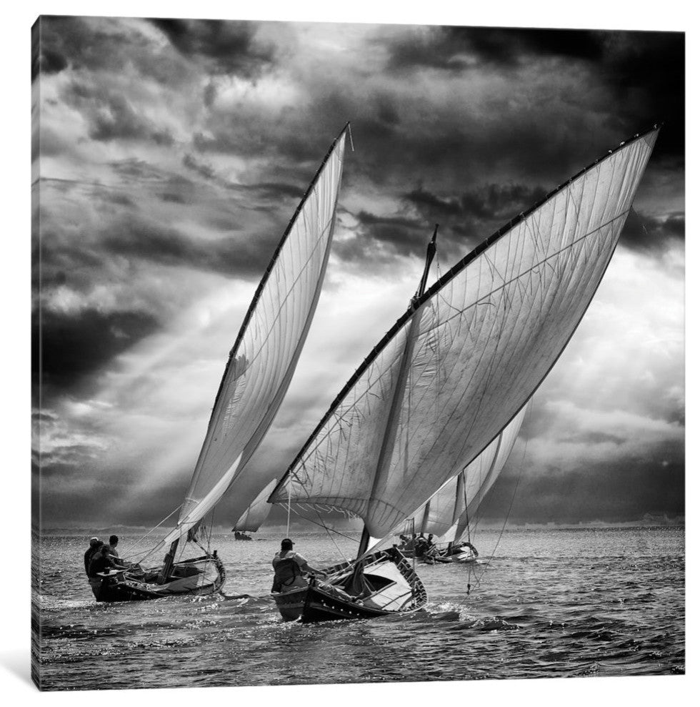 "Sailboats And Light" by Angel Villalba, 26x26x1.5
