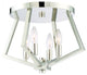 Artcraft AC10683PN Four Light Flush Mount Breezy Point Polished Nickel