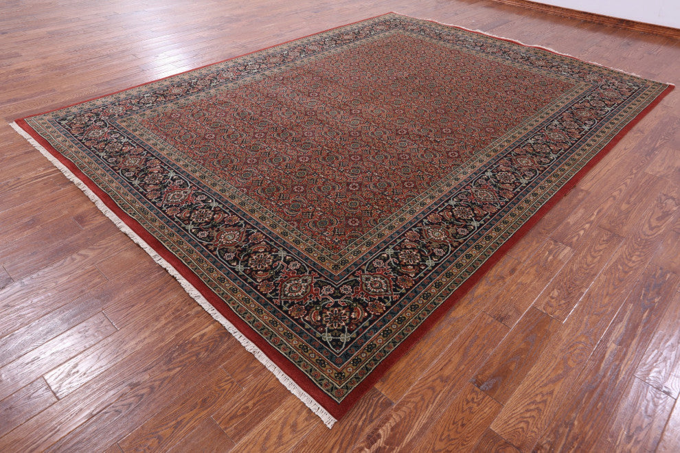 9' 0" X 12' 1" Persian Hill Herati Handmade Wool Rug - Q13161