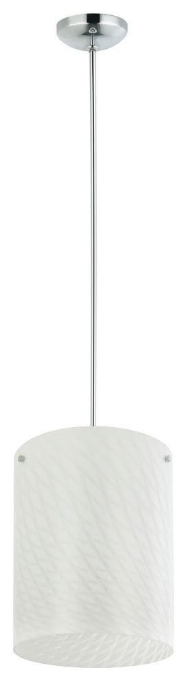 Swirled 3-Lt  Pendant - Chrome