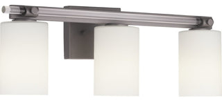 Lisbon Collection 3-Light Matte Black Etched Opal Glass Luxe Bath Vanity Light