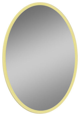 IB MIRROR Dimmable Backlit Bathroom Mirror Oval 24"x36", Crystal Clear Mirror, 3000 K, Warm White