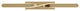 Twist 36" LED Vanity, Satin Brass