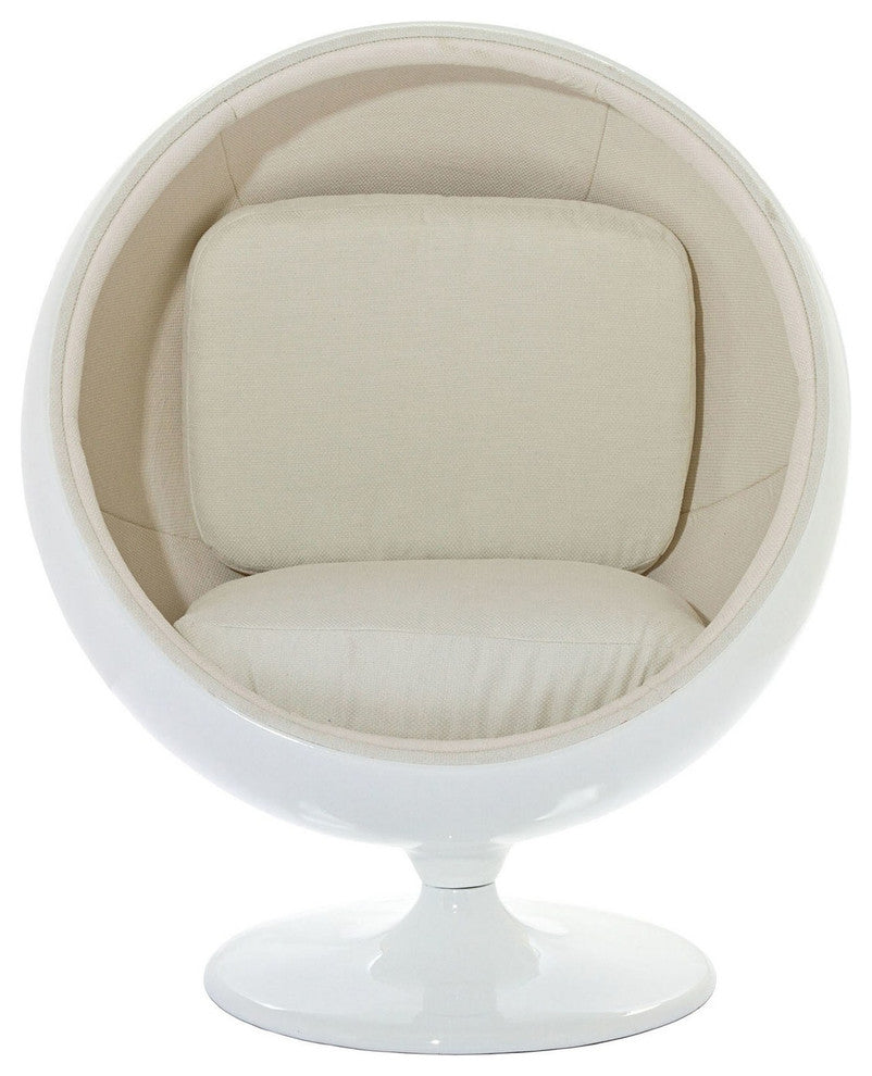 Modern Contemporary Living Room Kids Chair White