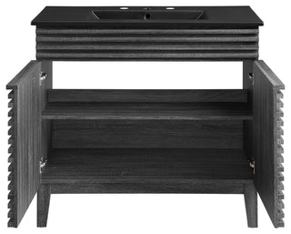 Render 36" Bathroom Vanity, Charcoal Black