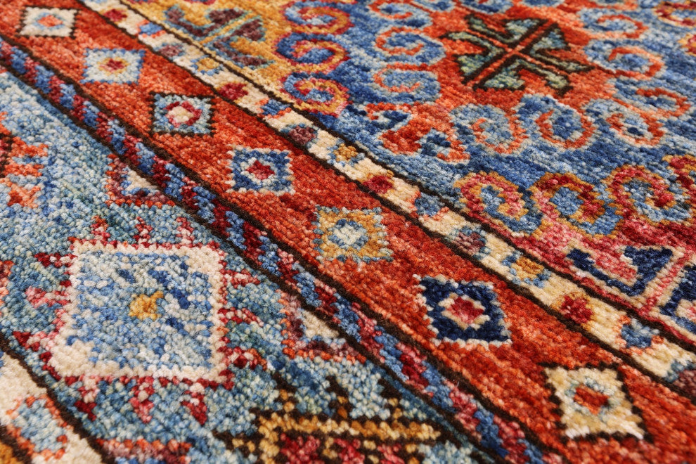 Runner Super Kazak Khorjin Handmade Rug 2' 8" X 8' 0" Q11011