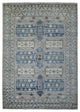 Gray, Anatolian Design, Supple Wool Hand Knotted Oriental Rug, 6'2"x8'7"