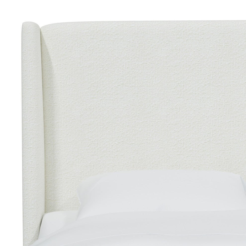 Full Wingback Headboard, Milano Snow