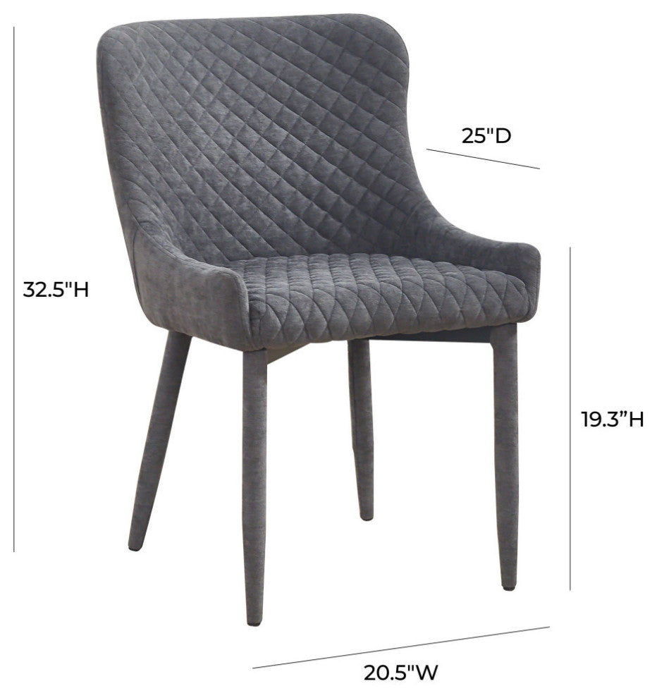 TOV Furniture Draco Grey Chair