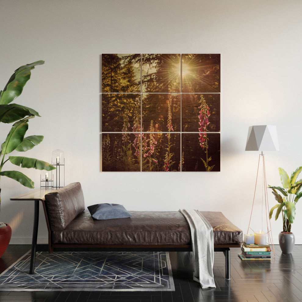 Nature Magick Wildflower Mountain Adventure Wood Wall Mural