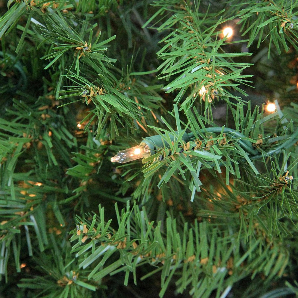 9' Pre-Lit Northern Pine Full Artificial Christmas Tree, Clear Lights