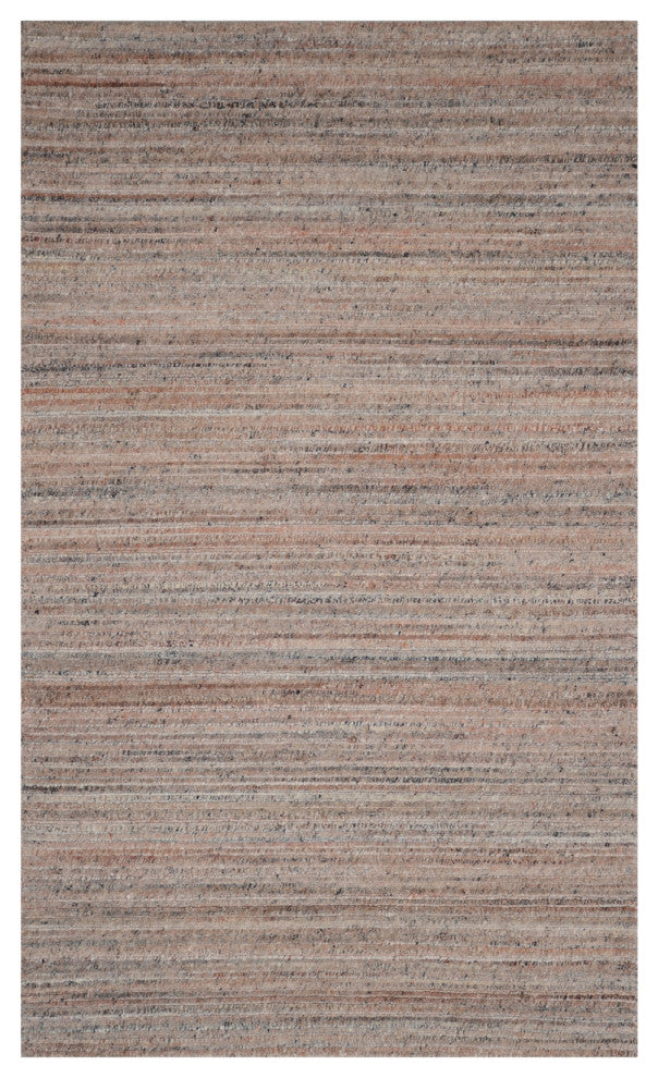 Hand-Knotted Wool Red Contemporary Mirage Rug, 5'x7'