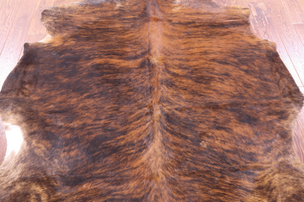 Organic Natural Hair-On Cowhide Area Rug 7' 4" X 5' 11" C1446