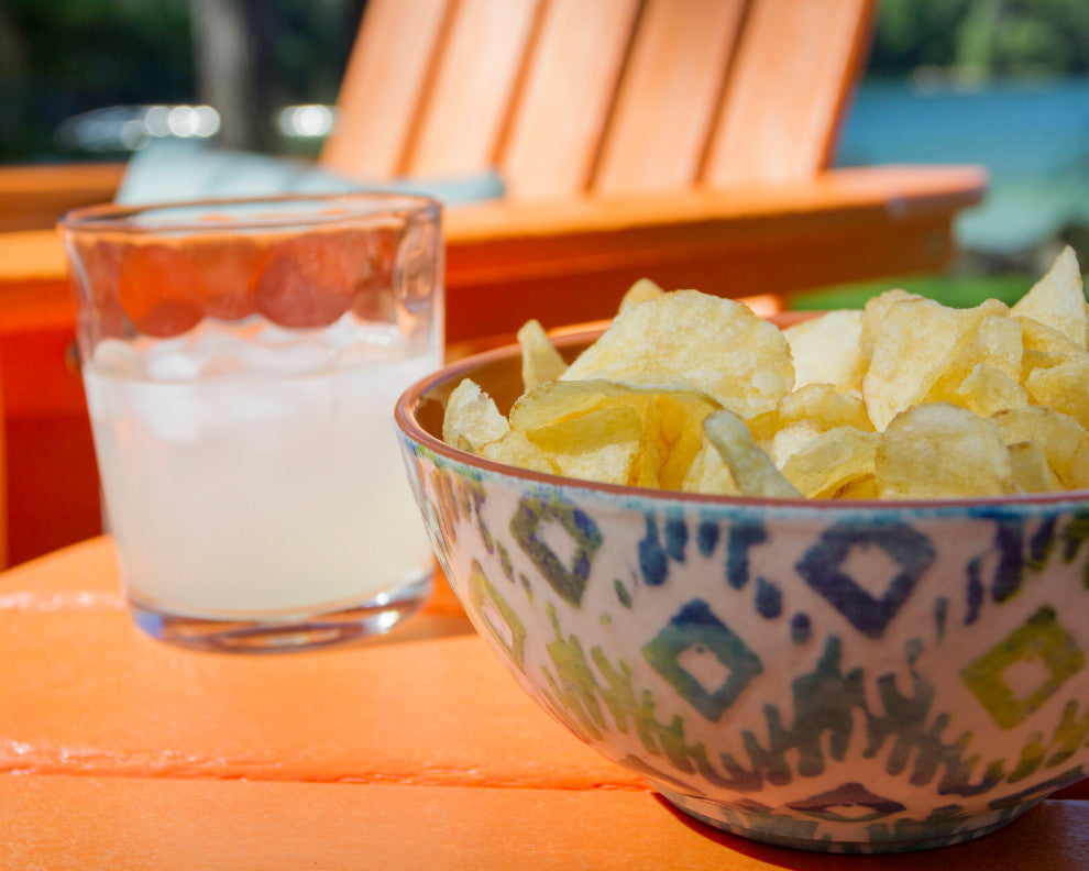 Polywood Classic Oversized Curveback Adirondack 5-Piece Casual Set, White