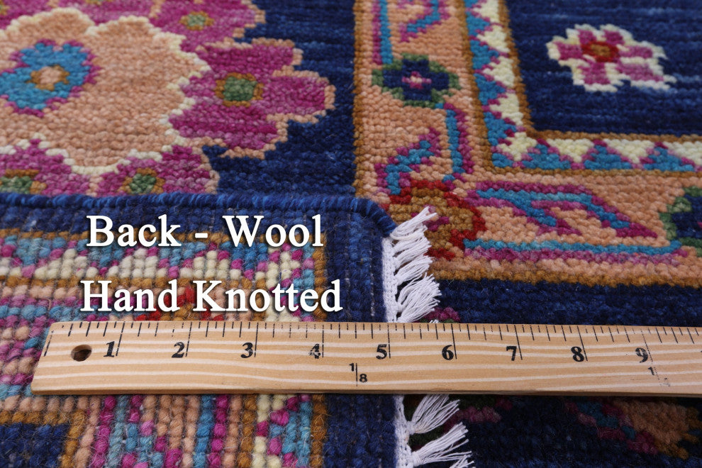Hand-Knotted Turkish Oushak Wool Rug 9' 2" X 11' 10" - Q15420