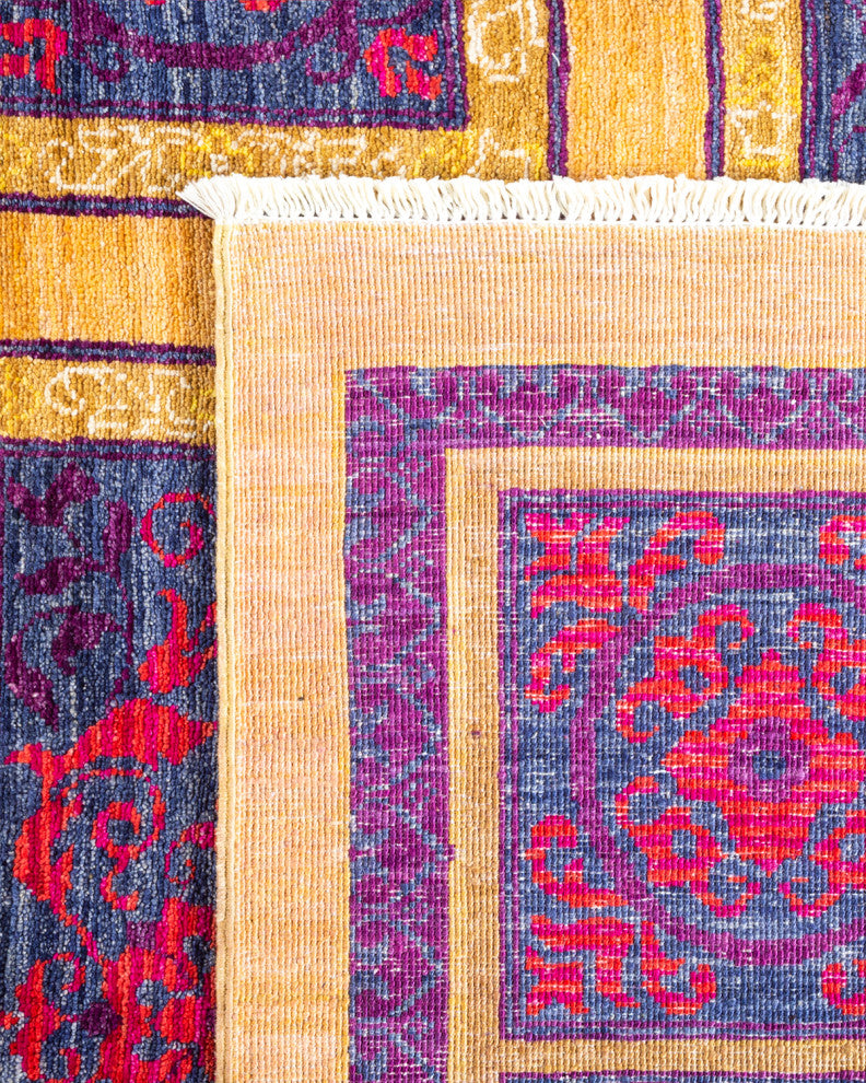 Boro One-of-a-Kind Hand-Knotted Area Rug Yellow, 8'10"x11'10"