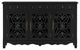 60-inch Wood Sideboard with Adjustable Shelves, Black, 60" X 13"
