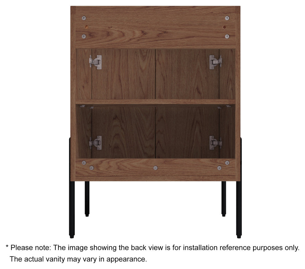 Flutie 24" Bathroom Vanity Set, Walnut