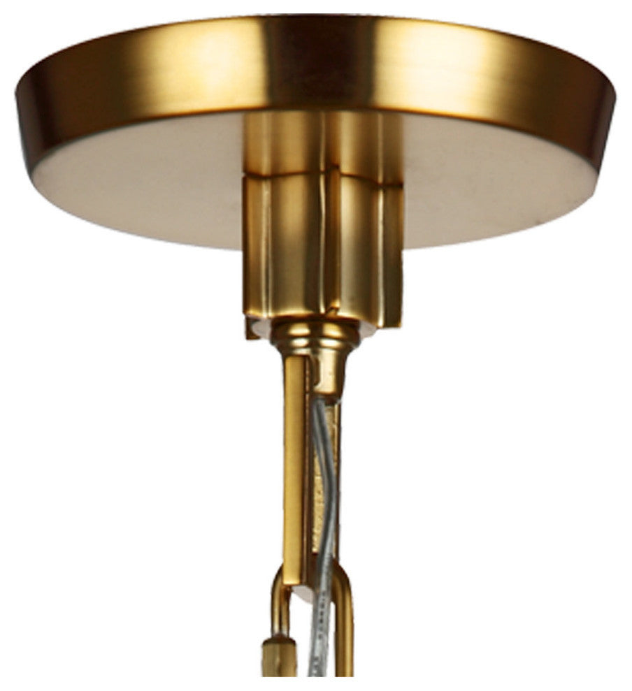 Generation Lighting 1-Light Pendant, Burnished Brass