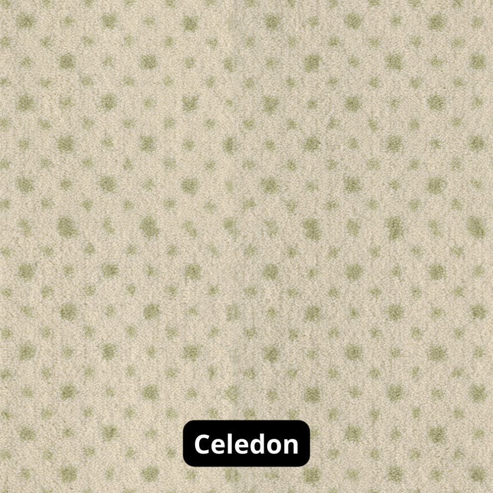 Dot Design 3/8" Thick Indoor Area Rug Carpet, Celedon, 8x10