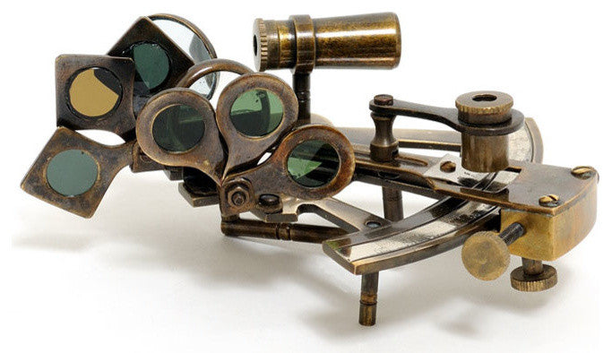Nautical Sextant in wood box, Medium