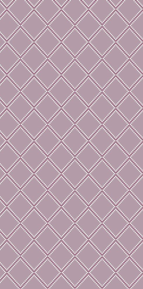 Diamond Dots Decorative Holiday Geometric Print Bath Towel, Lavender