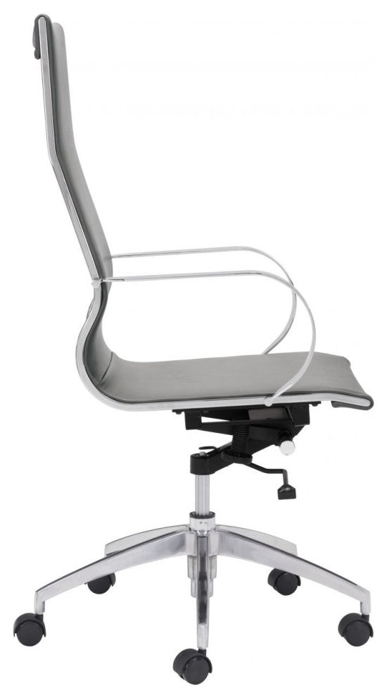 Glider High Back Office Chair Gray