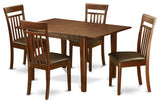 5 Pc Small Kitchen Table Set Dinette Table With 4 Kitchen Dining Chairs