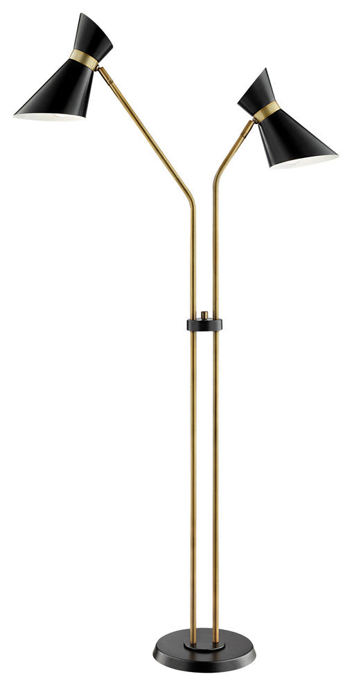 Jared Floor Lamp in Antique Brass