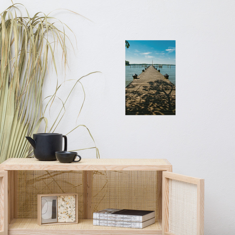 Endless Dock Landscape Photography Unframed Wall Art Print, 12" X 18"