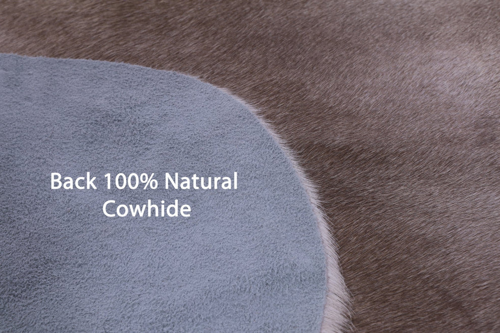 7' 4" X 6' 8" Natural Cowhide Rug C2369