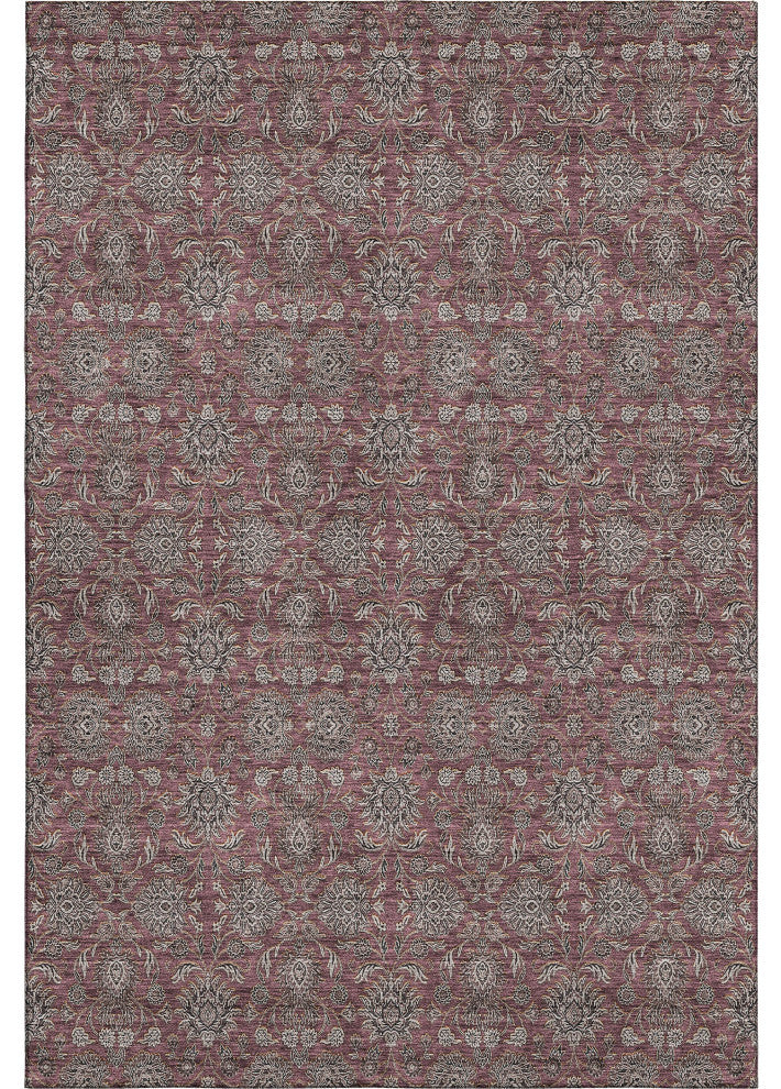 Premium Machine Washable Mayfield AMF702 Merlot 8' x 10' Rug