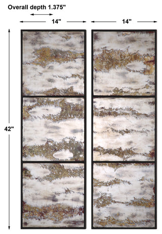 Uttermost Rahila Antiqued Mirror, Set of 2