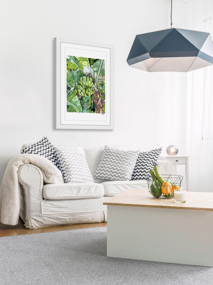 "Banana Tree" Framed Print by Rachel Byler