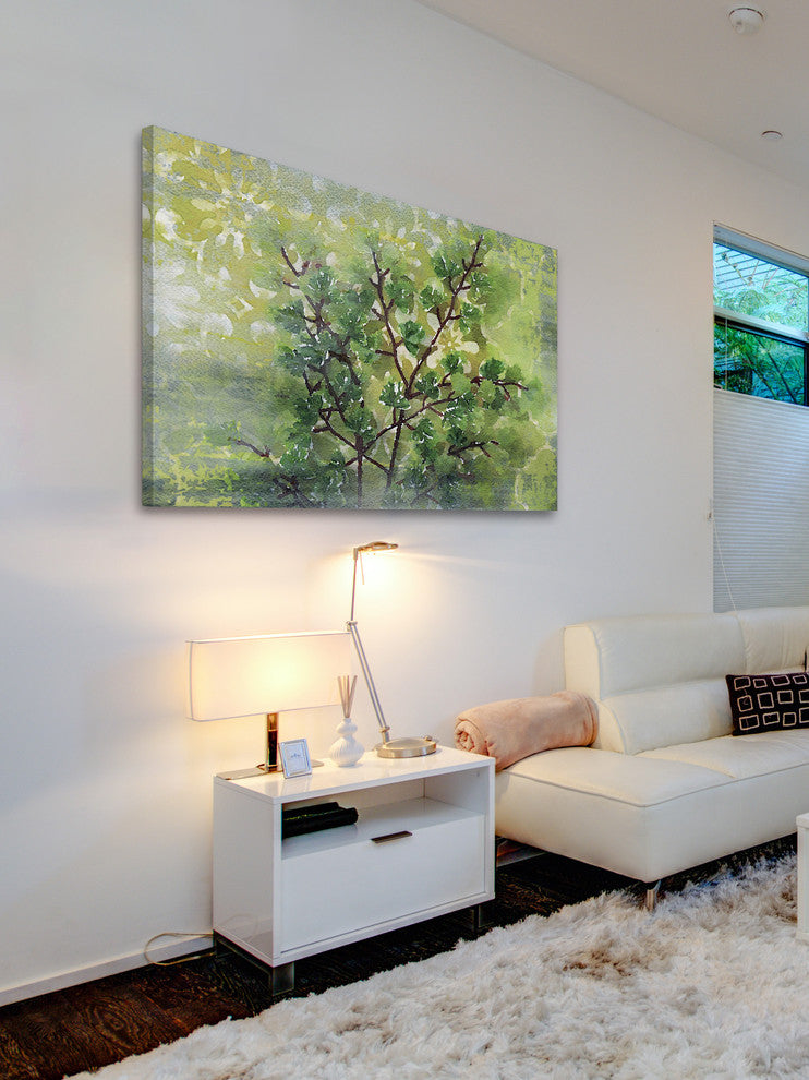 "Green Sensation I" Print on Canvas by Irena Orlov