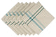 DII Teal French Stripe Napkin, Set of 6