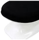 Modern Contemporary Living Room Lounge Chair and Ottoman Black